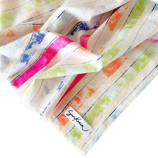 SURKANA Foulard a righe Multicolore