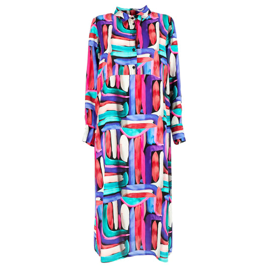 KARAKORUM Abito-Camicia Melissa Multicolor-KARAKORUM-VIALESCARPE