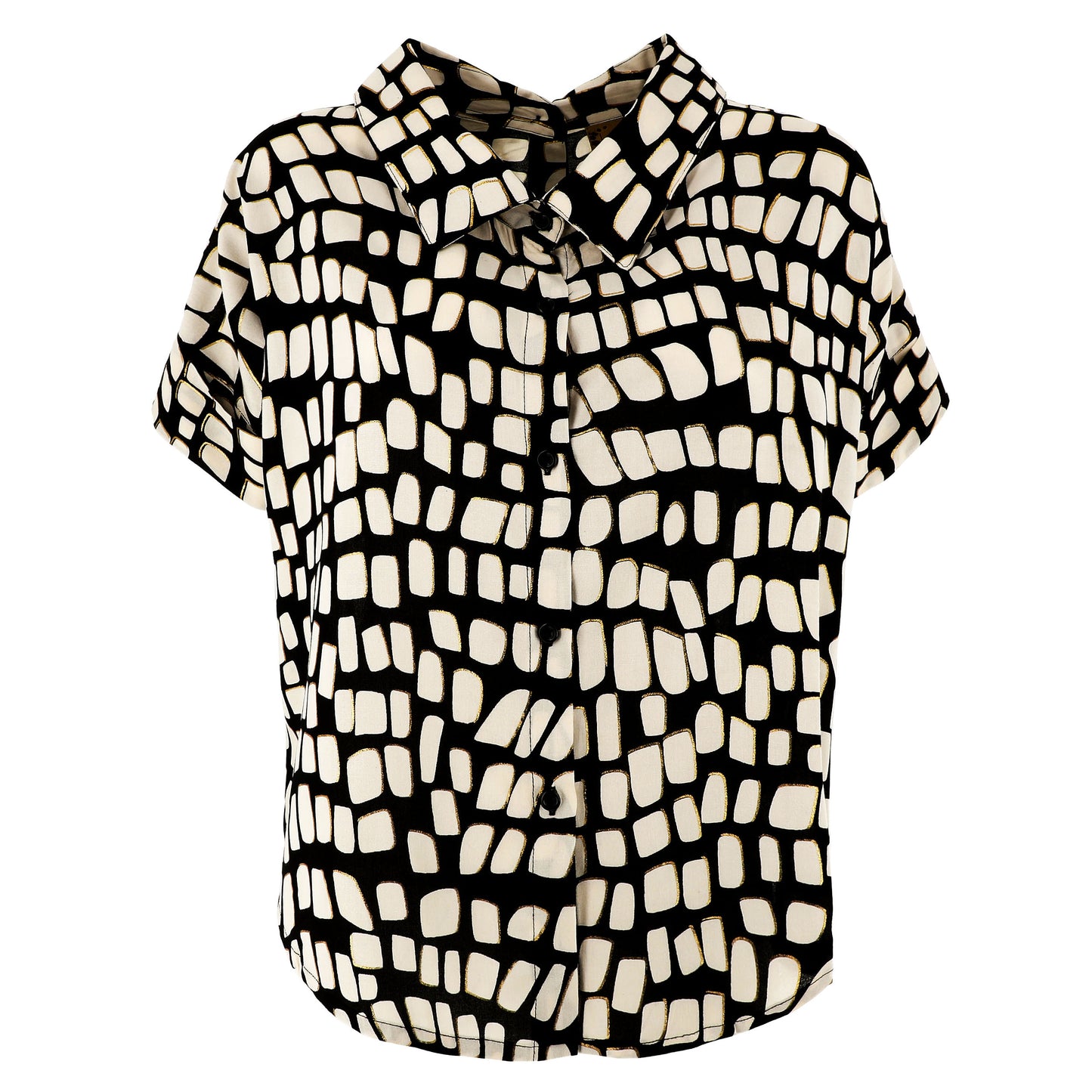 KARAKORUM Camicia PRECIOUS Ecru e Nero-KARAKORUM-VIALESCARPE