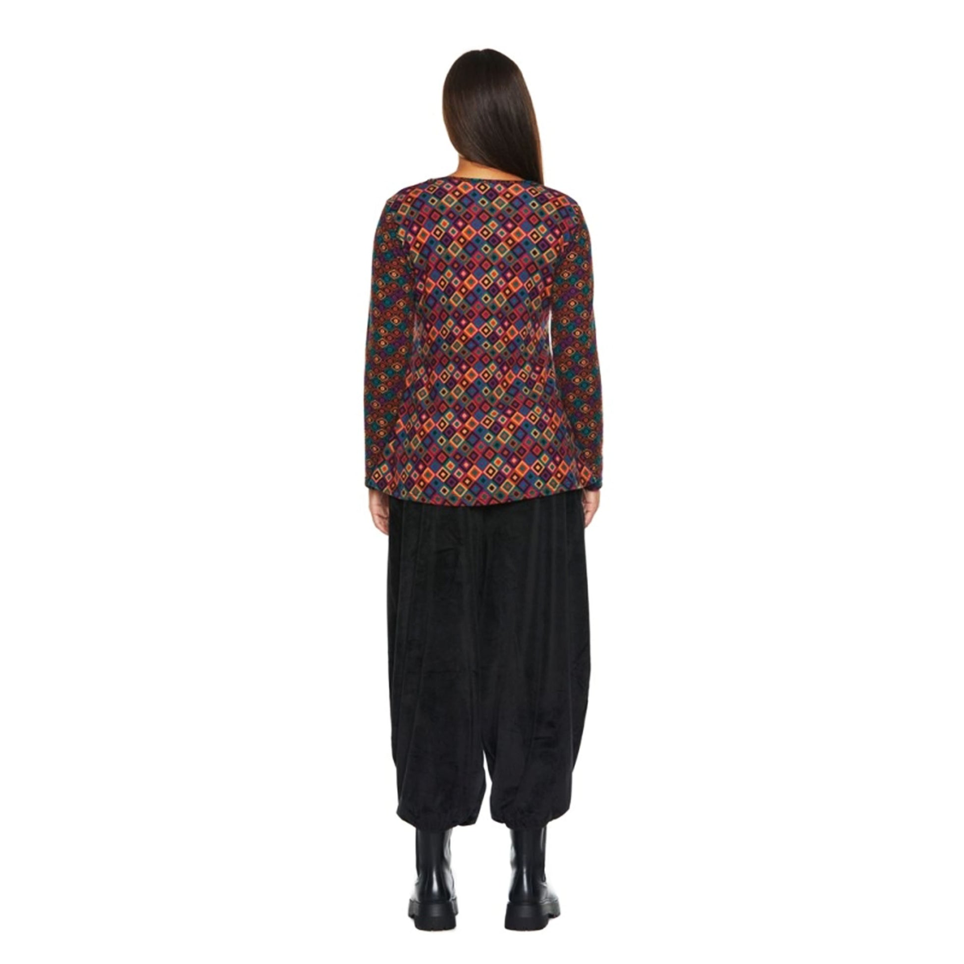 BABA Design Maglia Happy Baba HELSINKY SQUARE Bordò-Baba design-VIALESCARPE