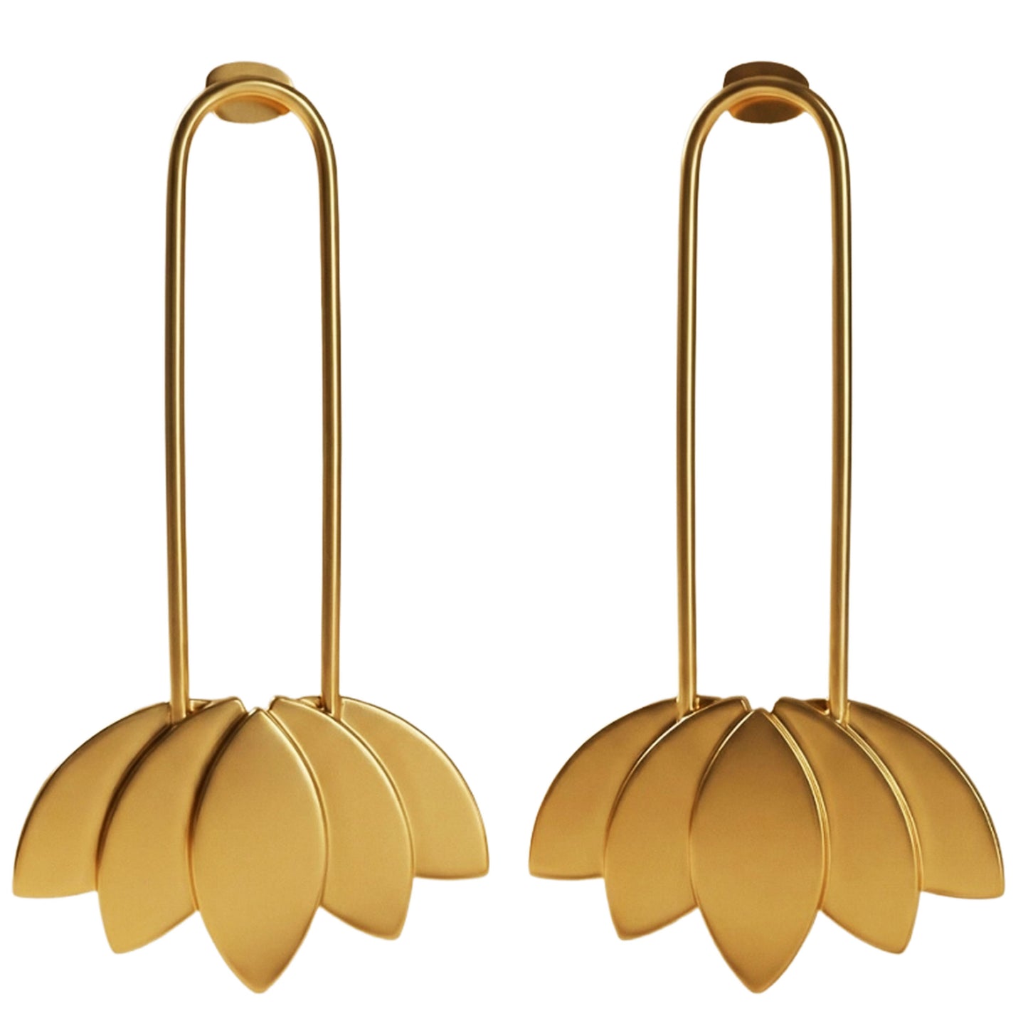 SURKANA Orecchino fiori di loto Oro