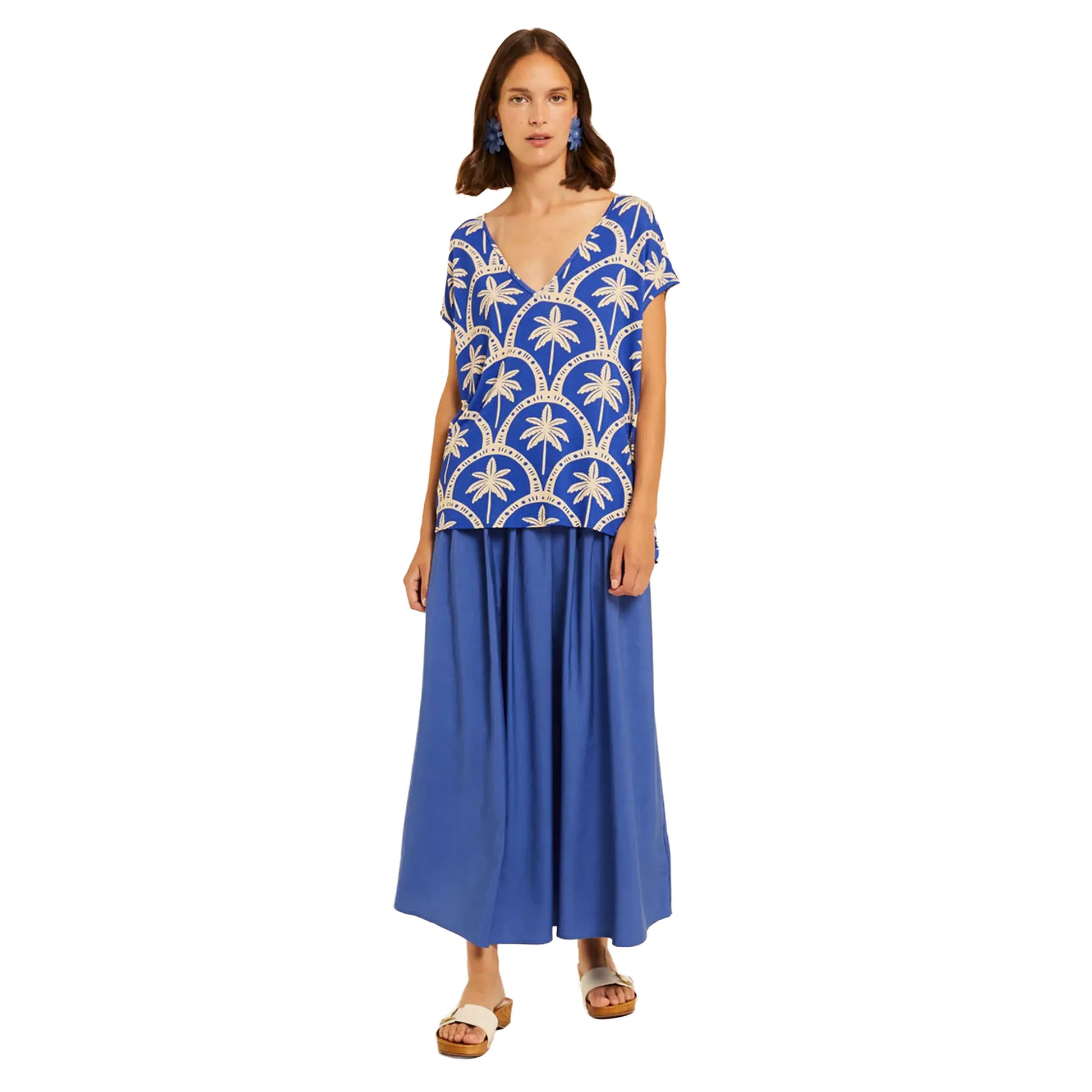 PEPALOVES Casacca oversize Casablanca Bluette e Beige-PEPALOVES-VIALESCARPE