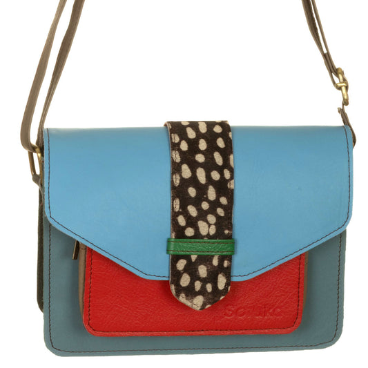 Borsa GRACE basic Teal, Rosso, Azzurro