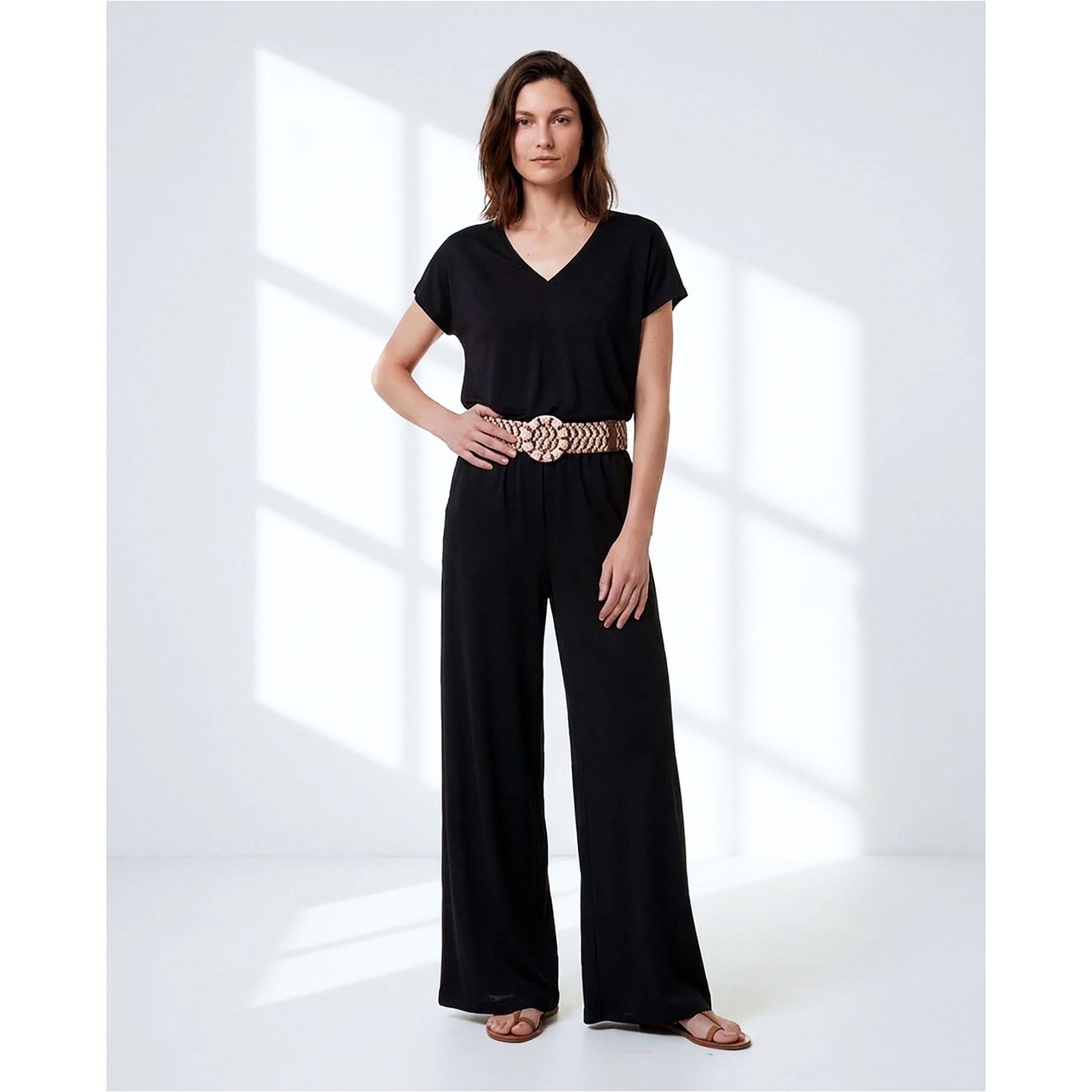 SURKANA Pantaloni Larghi Nero-SURKANA-VIALESCARPE