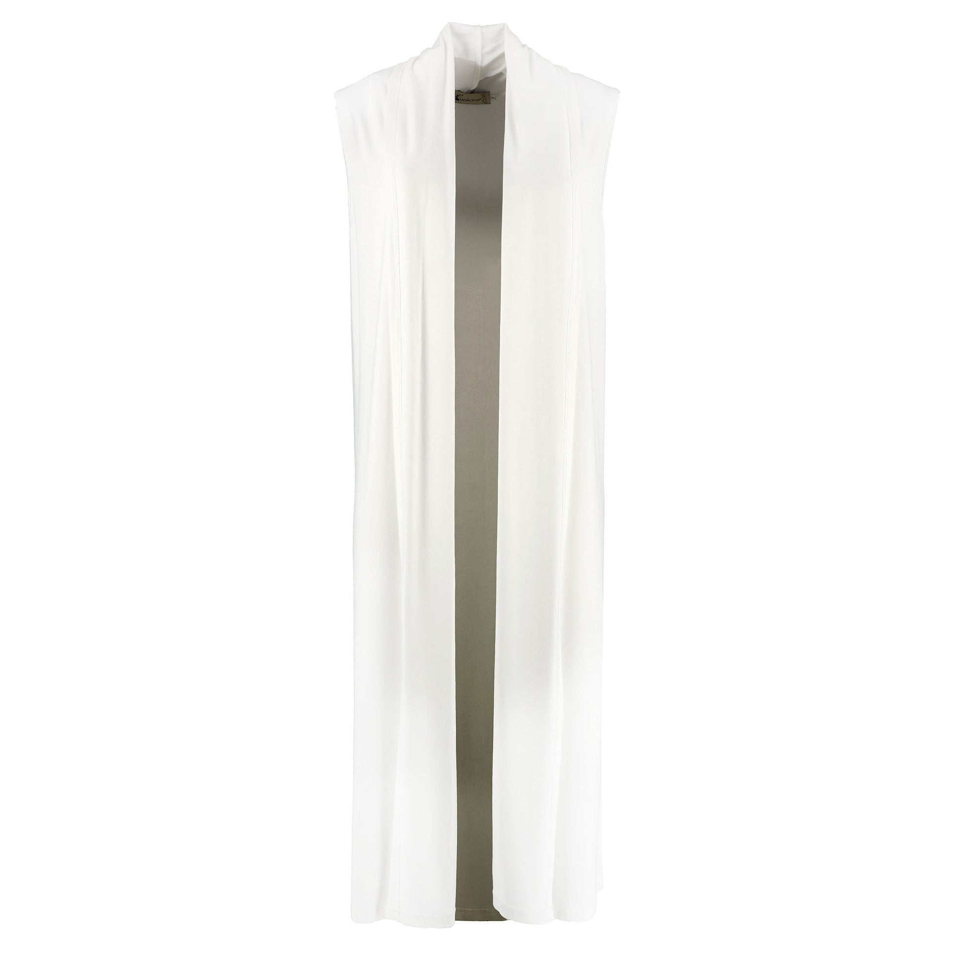 KARAKORUM Maxi Gilet NARCISO Bianco-KARAKORUM-VIALESCARPE