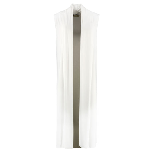KARAKORUM Maxi Gilet NARCISO Bianco-KARAKORUM-VIALESCARPE