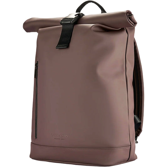 TUCANO Zaino Gommo Roll Top per Laptop Marrone