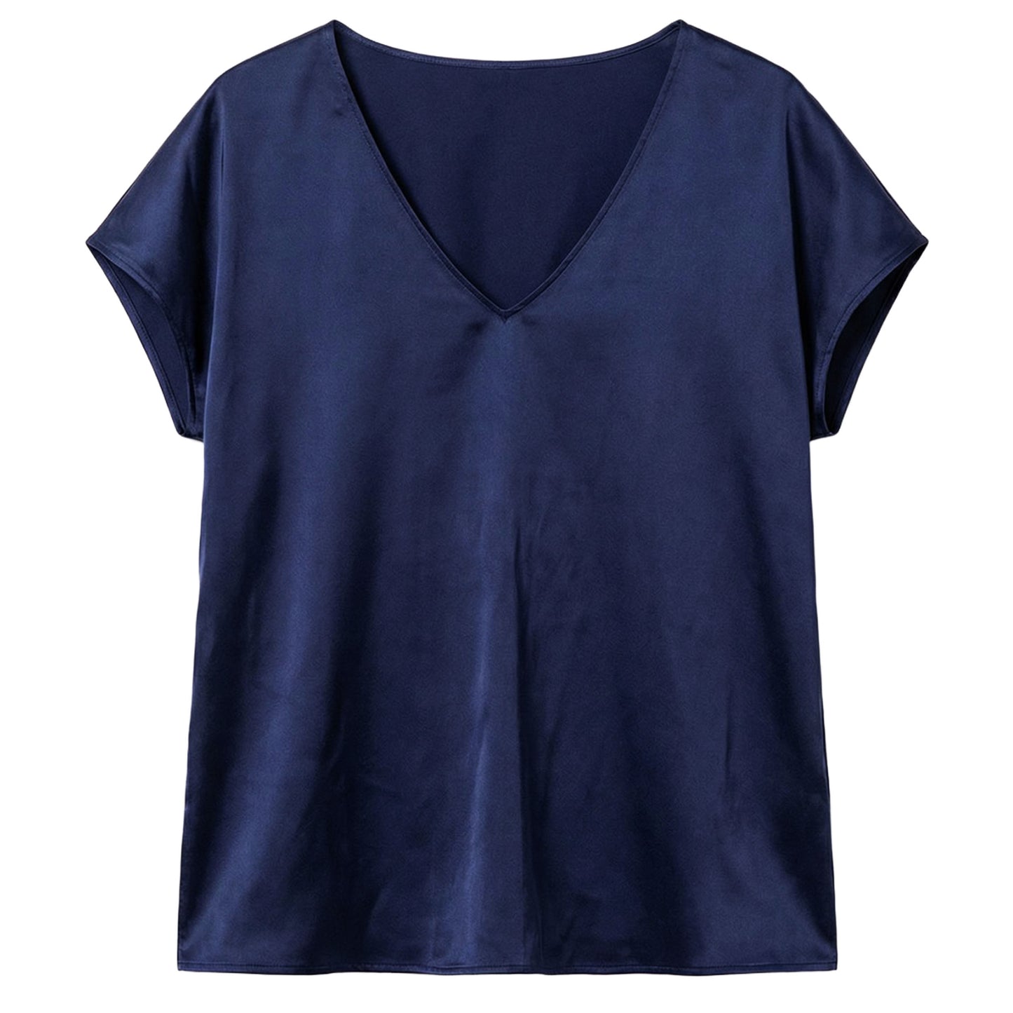 SURKANA Blusa con collo a V Blu-SURKANA-VIALESCARPE