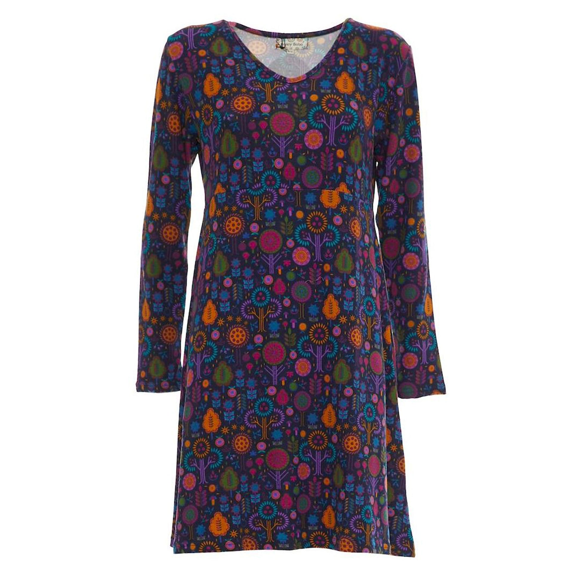 BABA Design - Abito curvy corto jersey, scollo a V-Baba design-VIALESCARPE