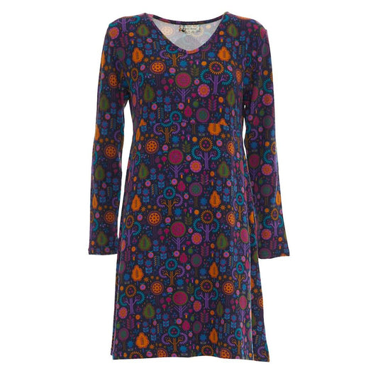 BABA Design - Abito curvy corto jersey, scollo a V-Baba design-VIALESCARPE