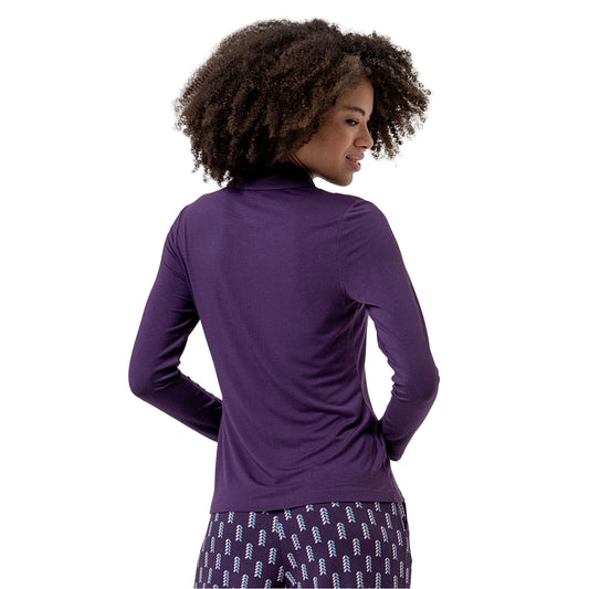 SURKANA Camicia Aderente in Bambù Porpora