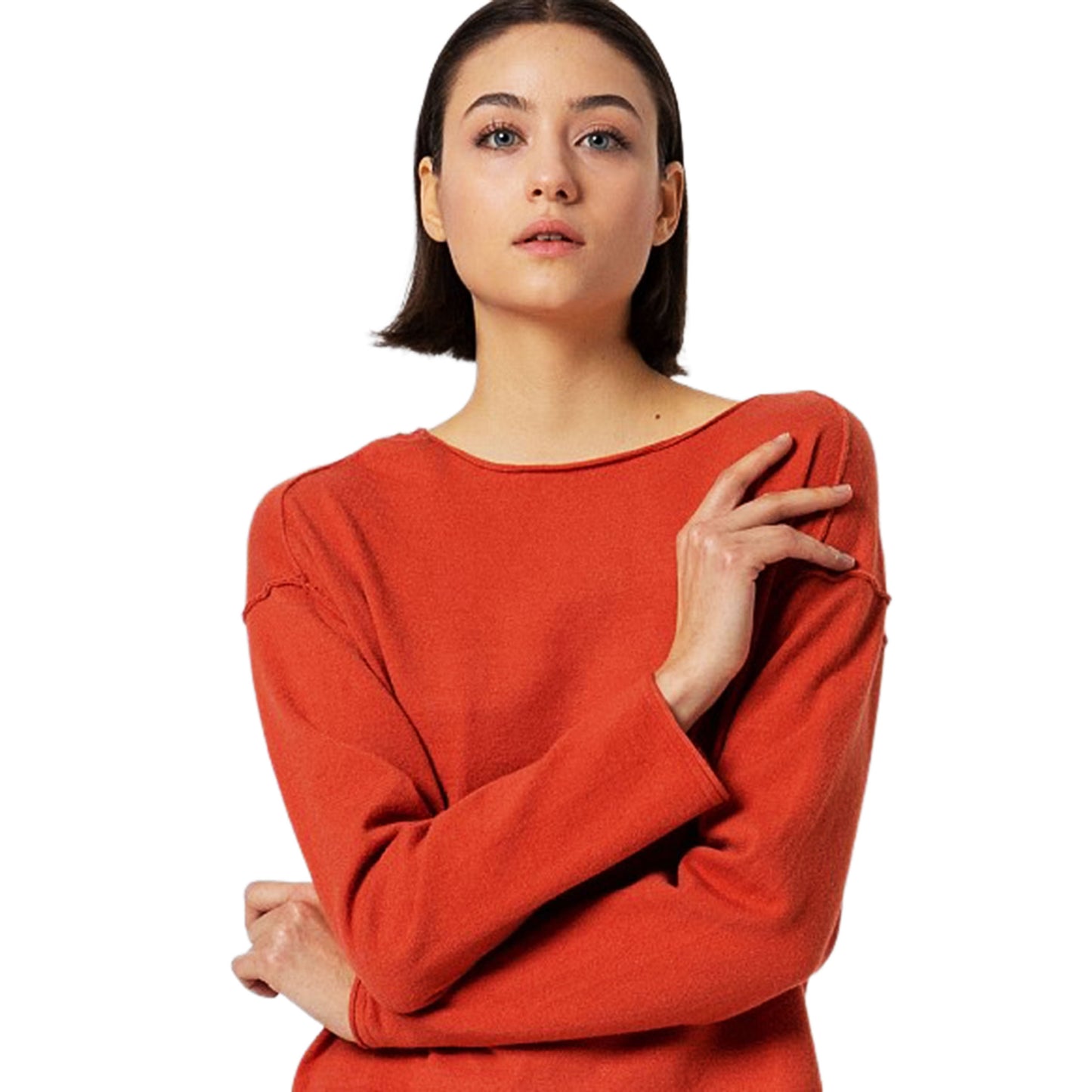 SURKANA - Maglia a coste sottili con scollo rotondo-SURKANA-VIALESCARPE