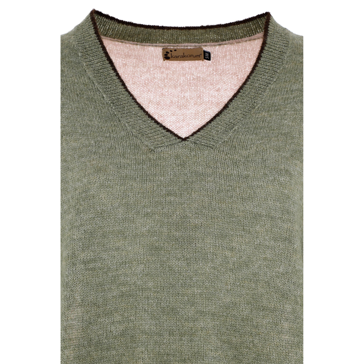 KARAKORUM Maglia SABINA Verde Militare e Beige