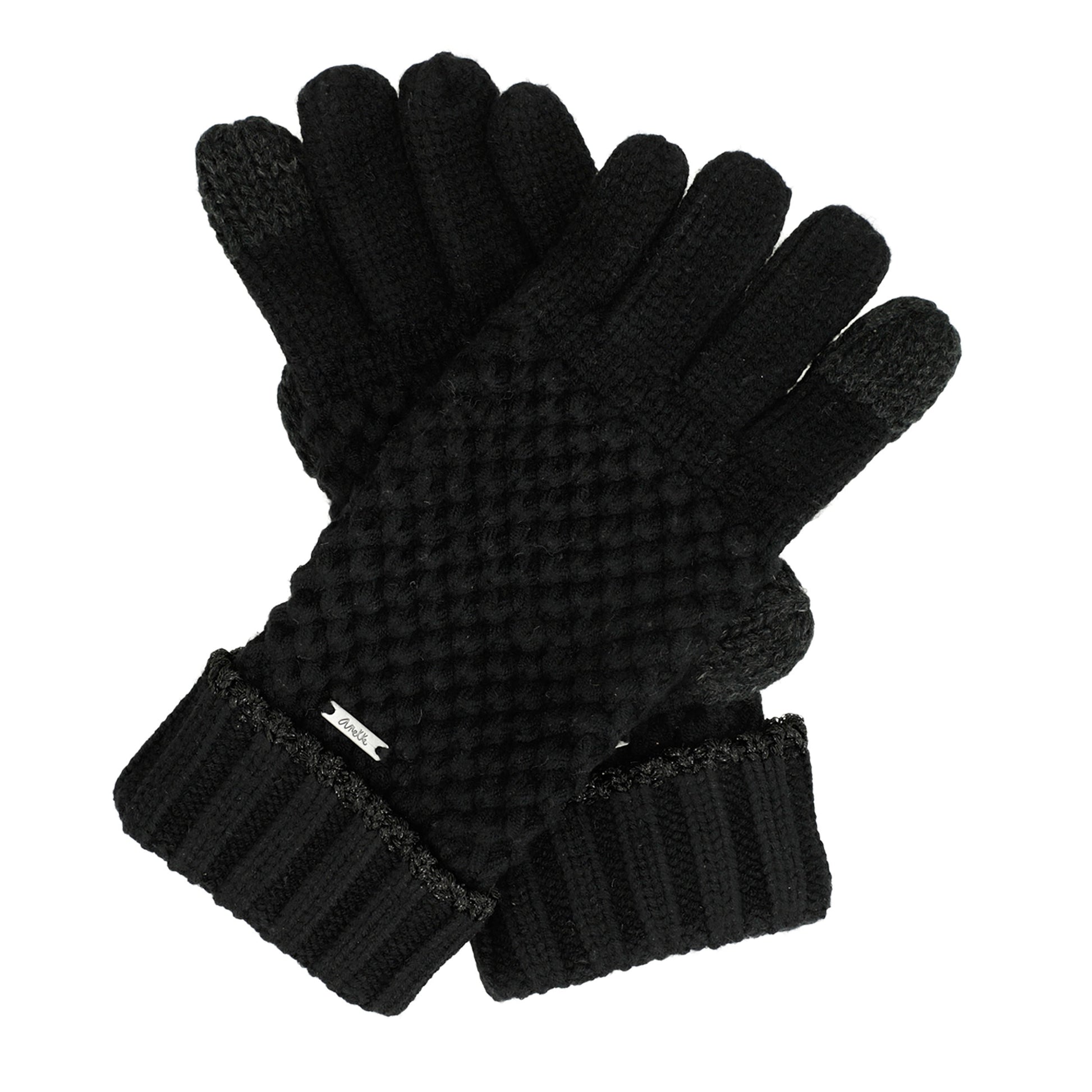 ANEKKE - Guanti in maglia neri-ANEKKE-VIALESCARPE