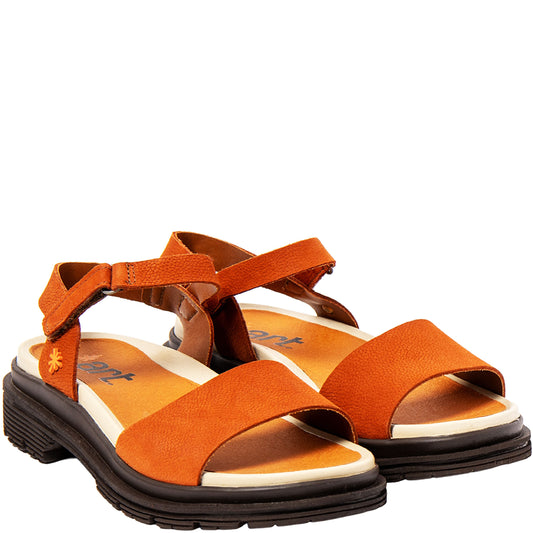 ART COMPANY Sandali BIRMINGHAM nubuck color arancio scuro-marrone