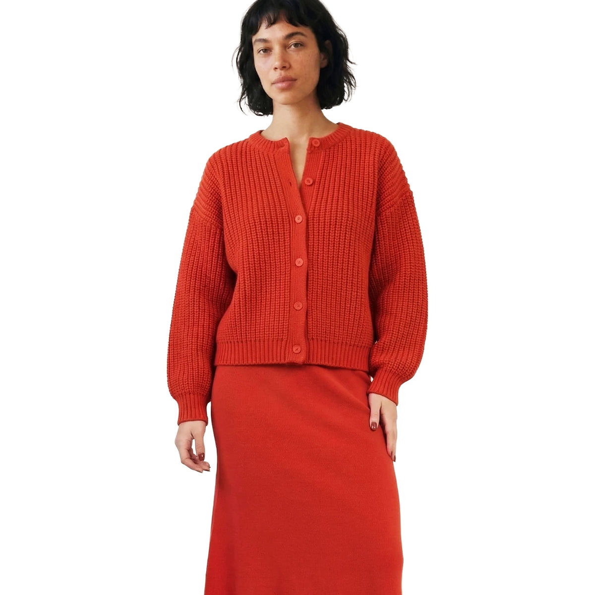 PEPALOVES Cardigan Rebeca Canalé Rosso