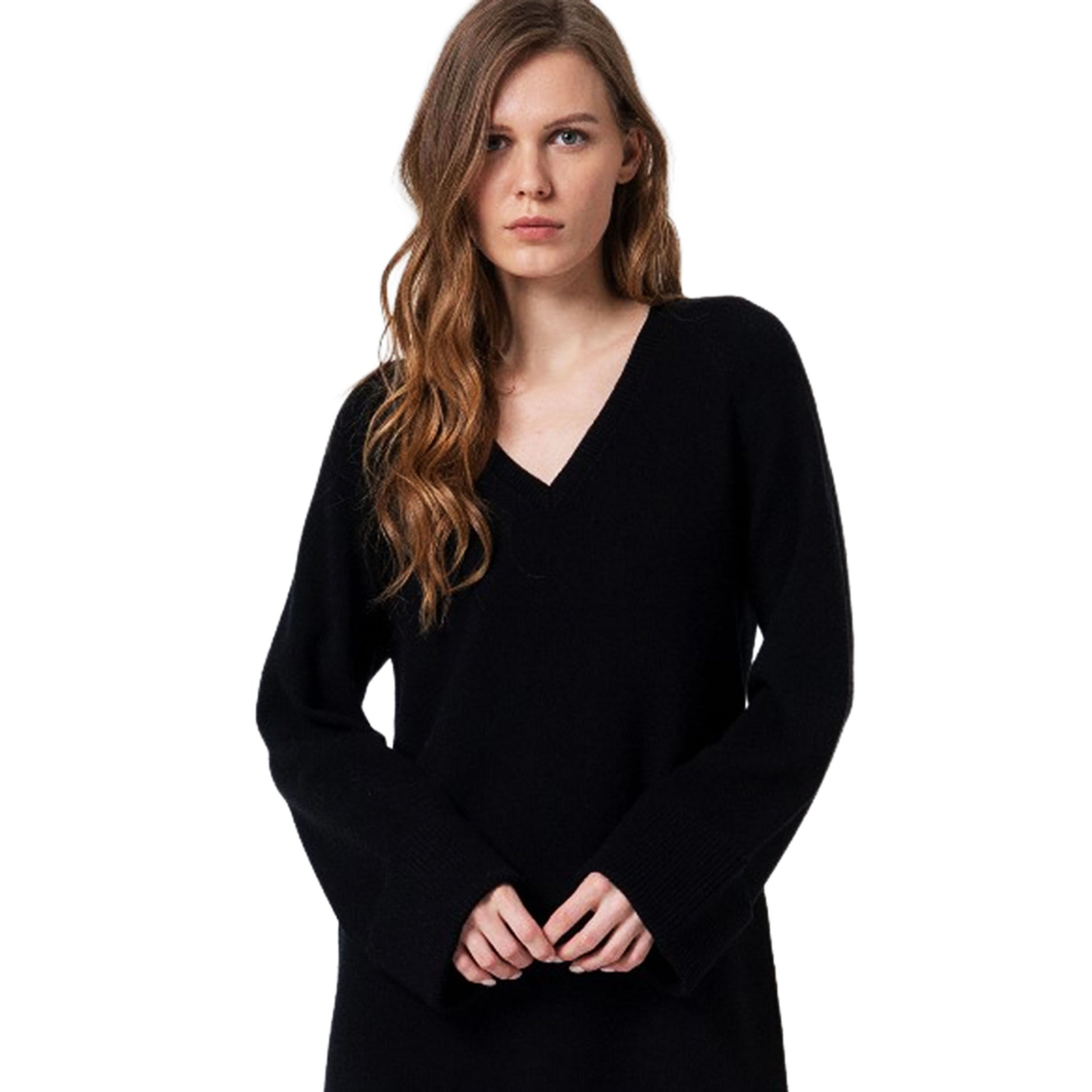 SURKANA - Abito in maglia con scollatura a V-SURKANA-VIALESCARPE