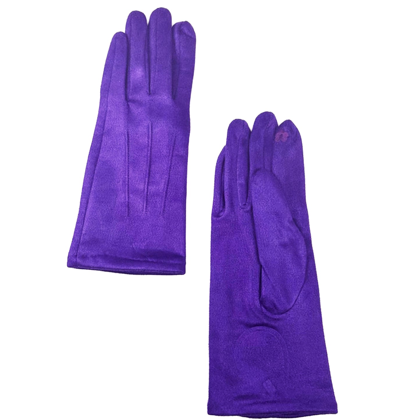 Guanti Morbidi Touch Screen 3 cuciture Lavanda