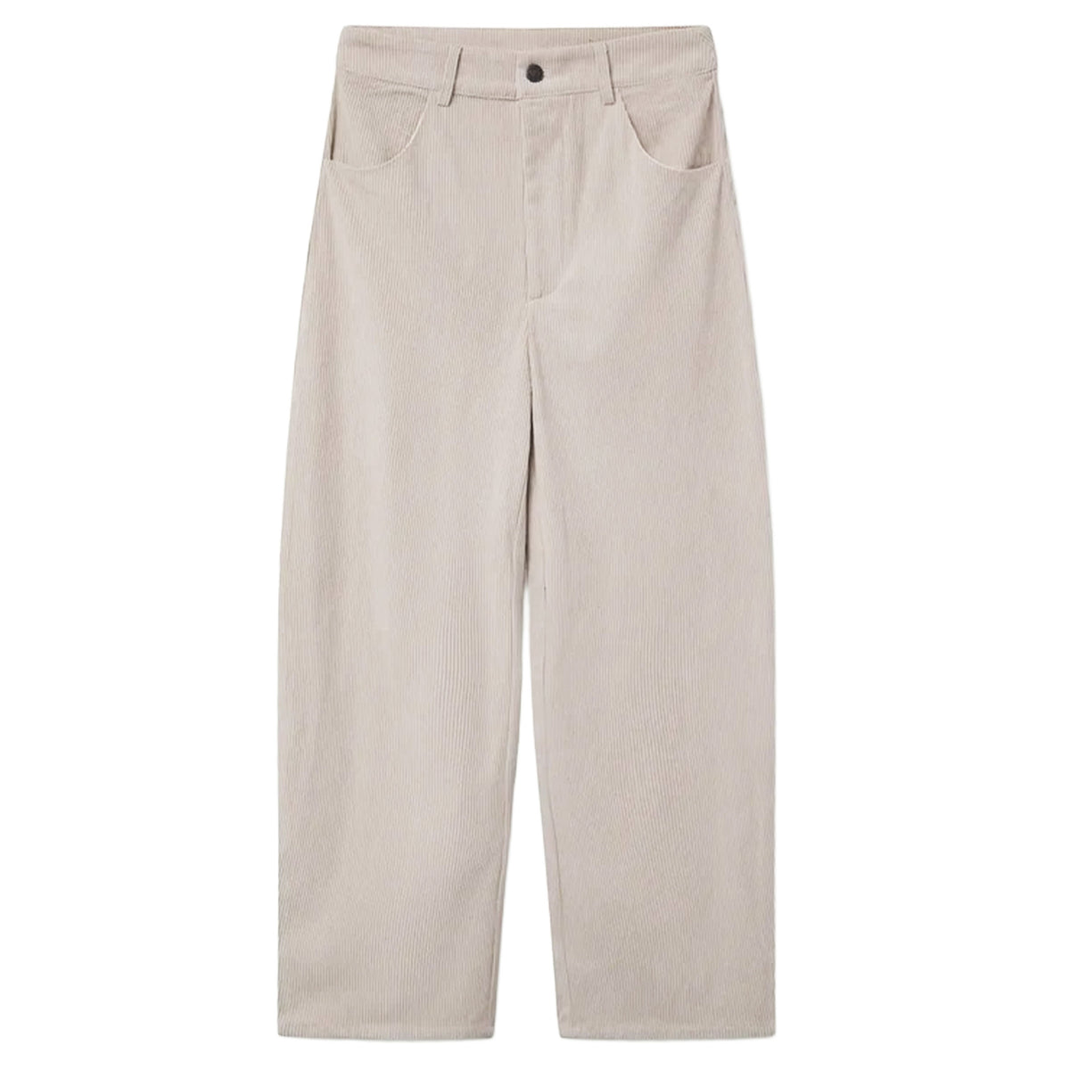 COMPAÑÍA FANTÁSTICA Pantaloni in velluto a coste bianco sporco.-Compañía Fantástica-VIALESCARPE