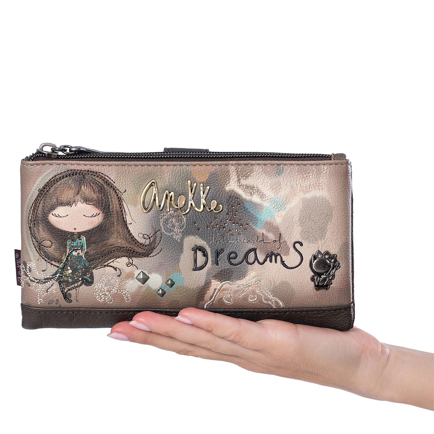 ANEKKE - Portafogli grande flessibile RFID Real-ANEKKE-VIALESCARPE