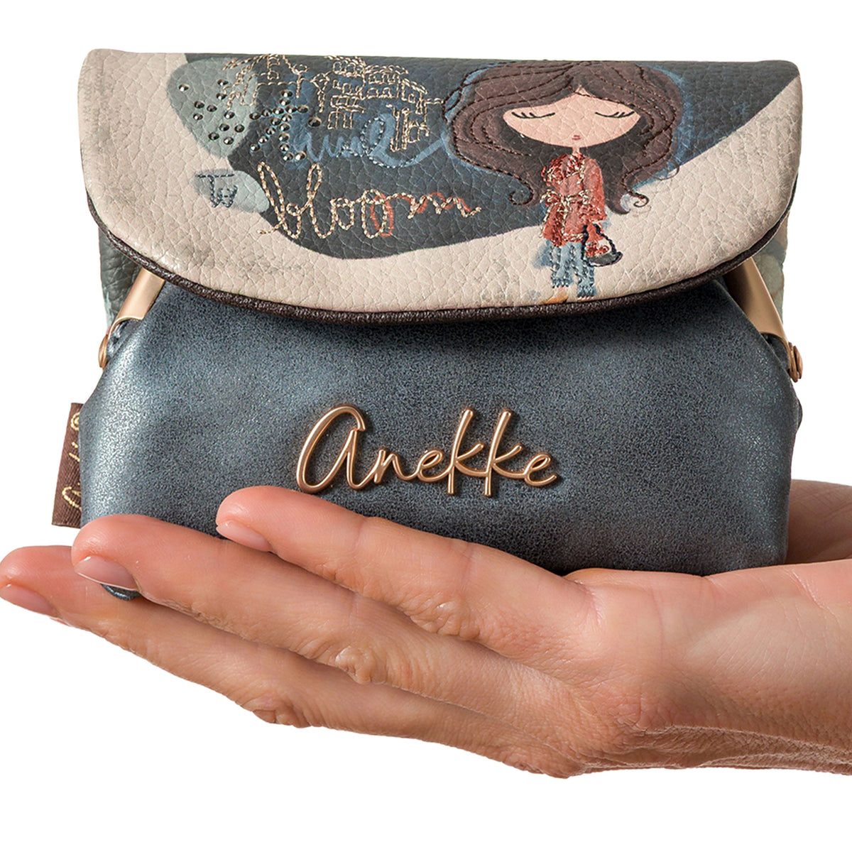 ANEKKE Portamonete con Patta Tulip