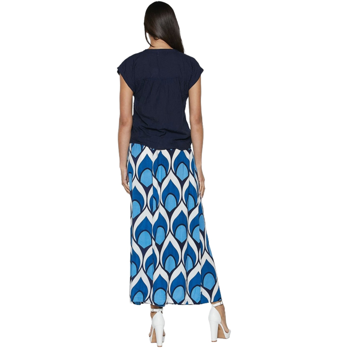 BABA DESIGN Pantagonna OCEAN HALO Bianco e Azzurro