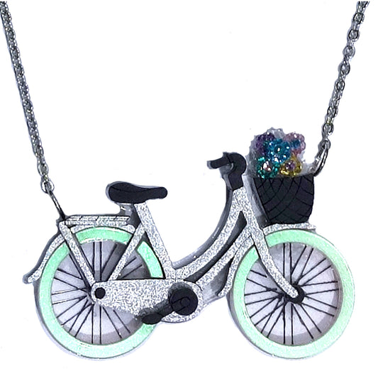 ARKY FLY Collana plexiglass artigianale con Bici