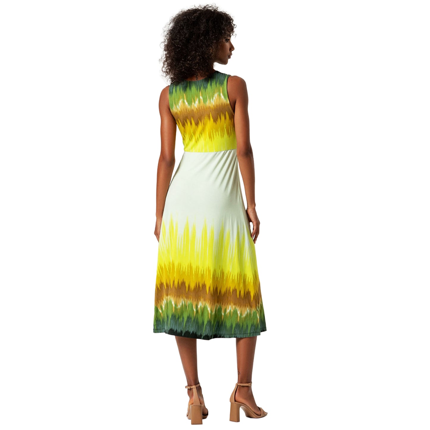SURKANA Top a spalline con scollo halter Oliva