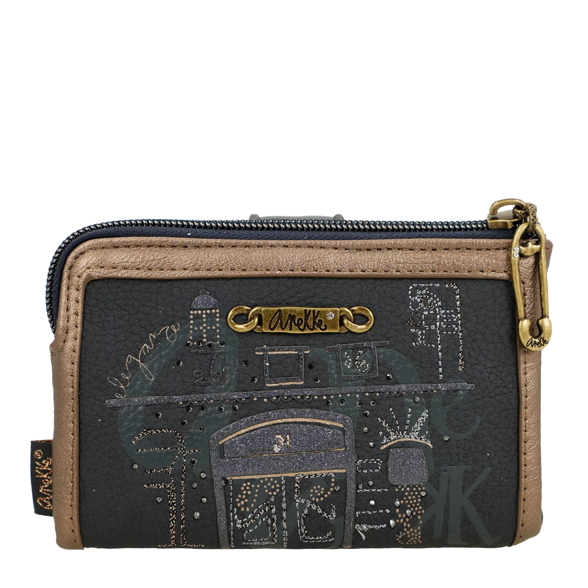 ANEKKE - Portafogli medio flessibile RFID Boutique-ANEKKE-VIALESCARPE