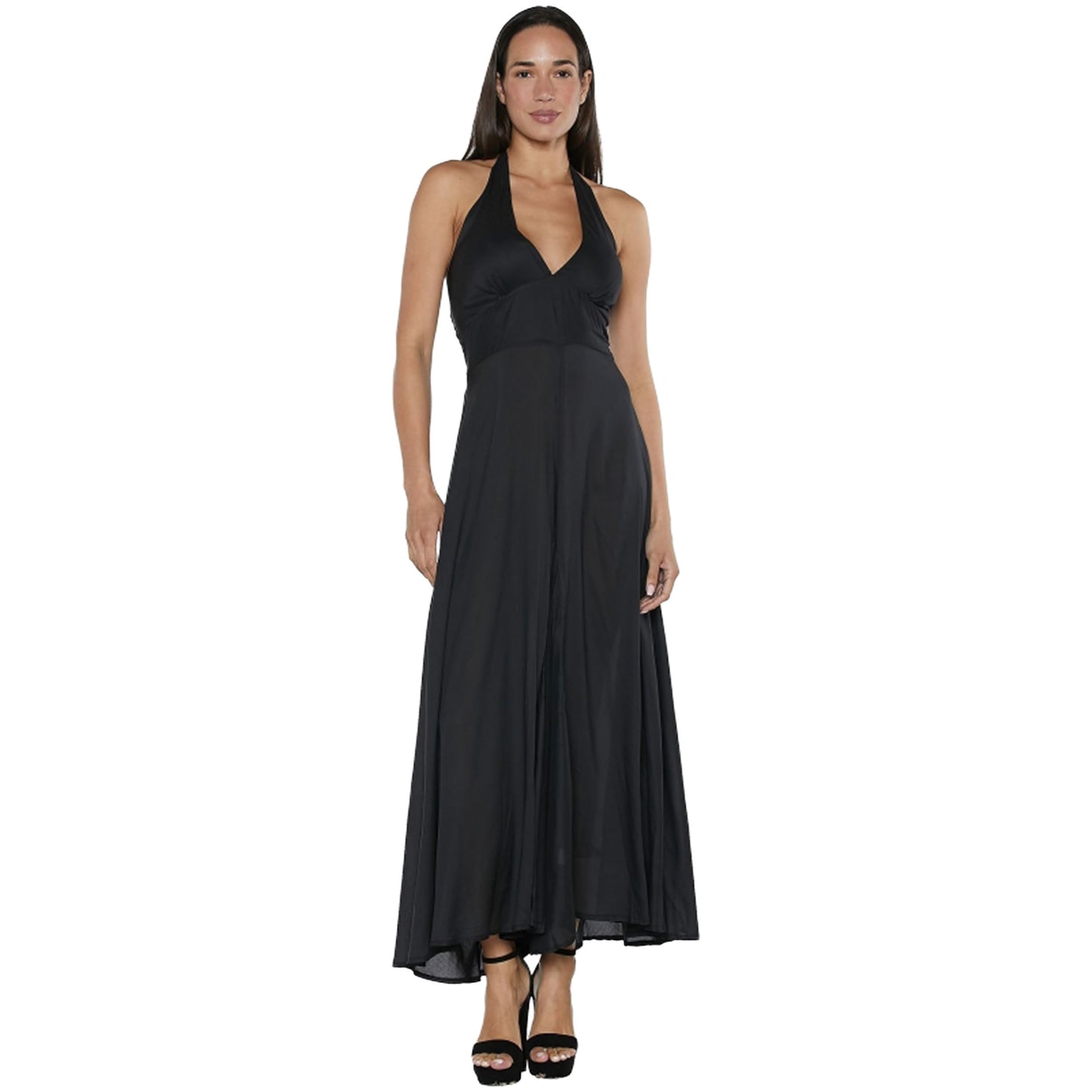 BABA DESIGN Jumpsuit VISCOSE FLARE Nero