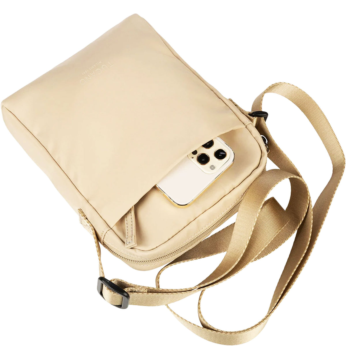 TUCANO - Borsa Spillo Verticale Beige