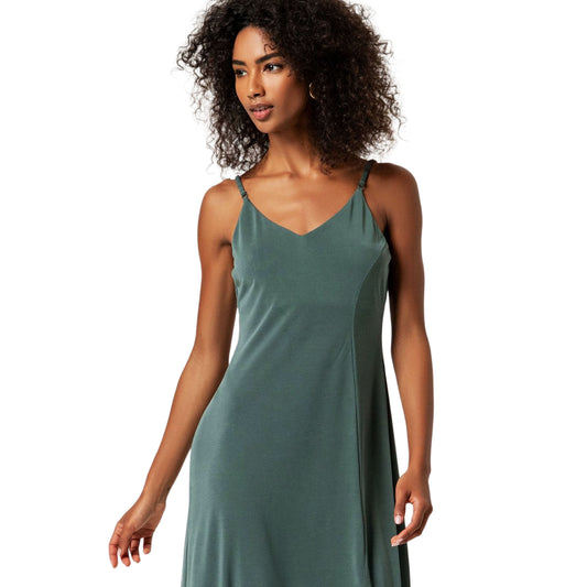 SURKANA Vestito a Spalline con Spacco Bottiglia