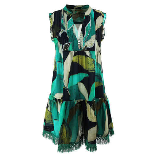 KARAKORUM Kaftano NARA Militare e Multicolor