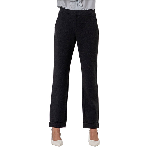 SURKANA Pantalone Chino in Maglia Melange Scuro-SURKANA-VIALESCARPE