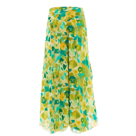 BABA DESIGN - Pantaloni palazzo SEA BLOOM