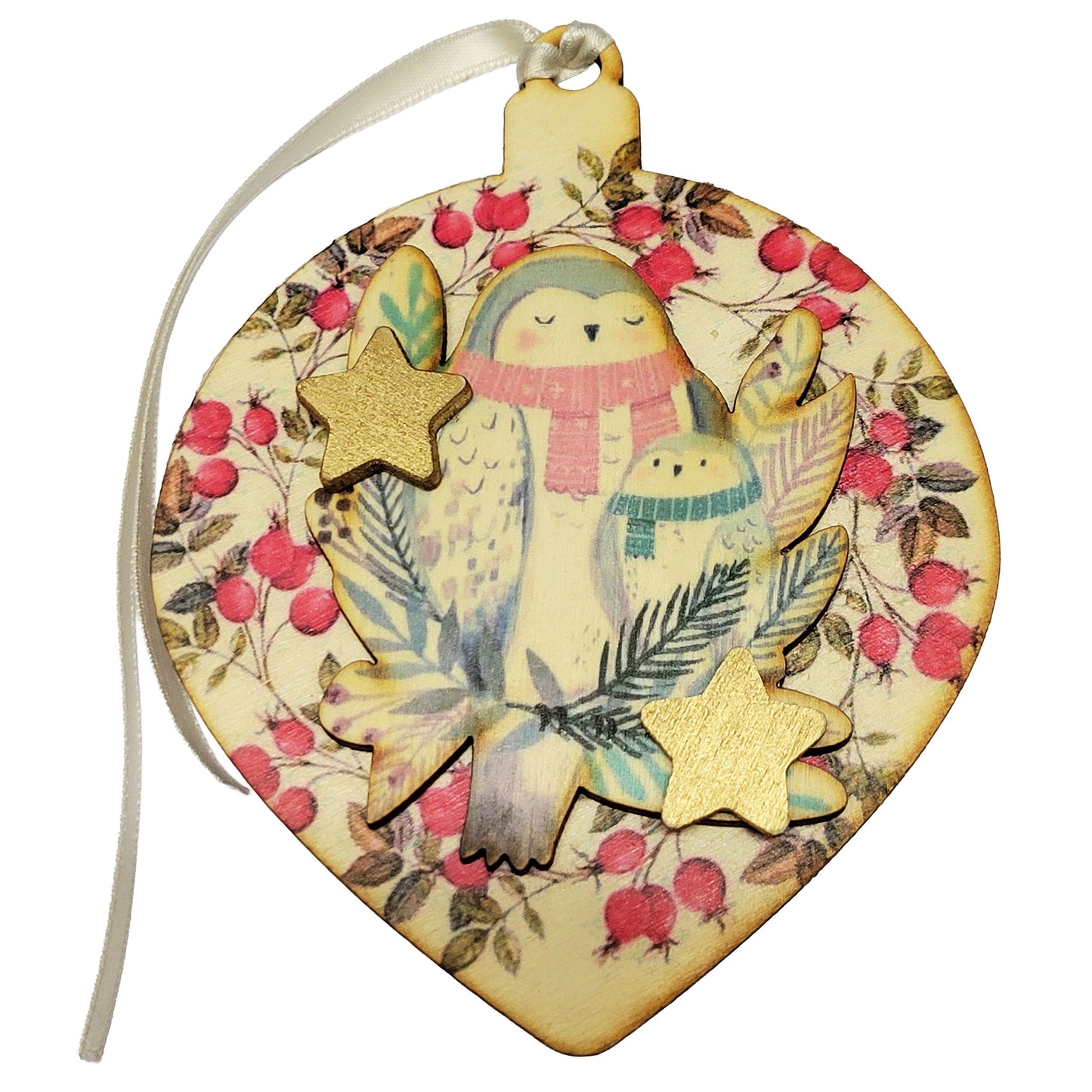 Picà Pallina di Natale con Gufetti-Picà-VIALESCARPE