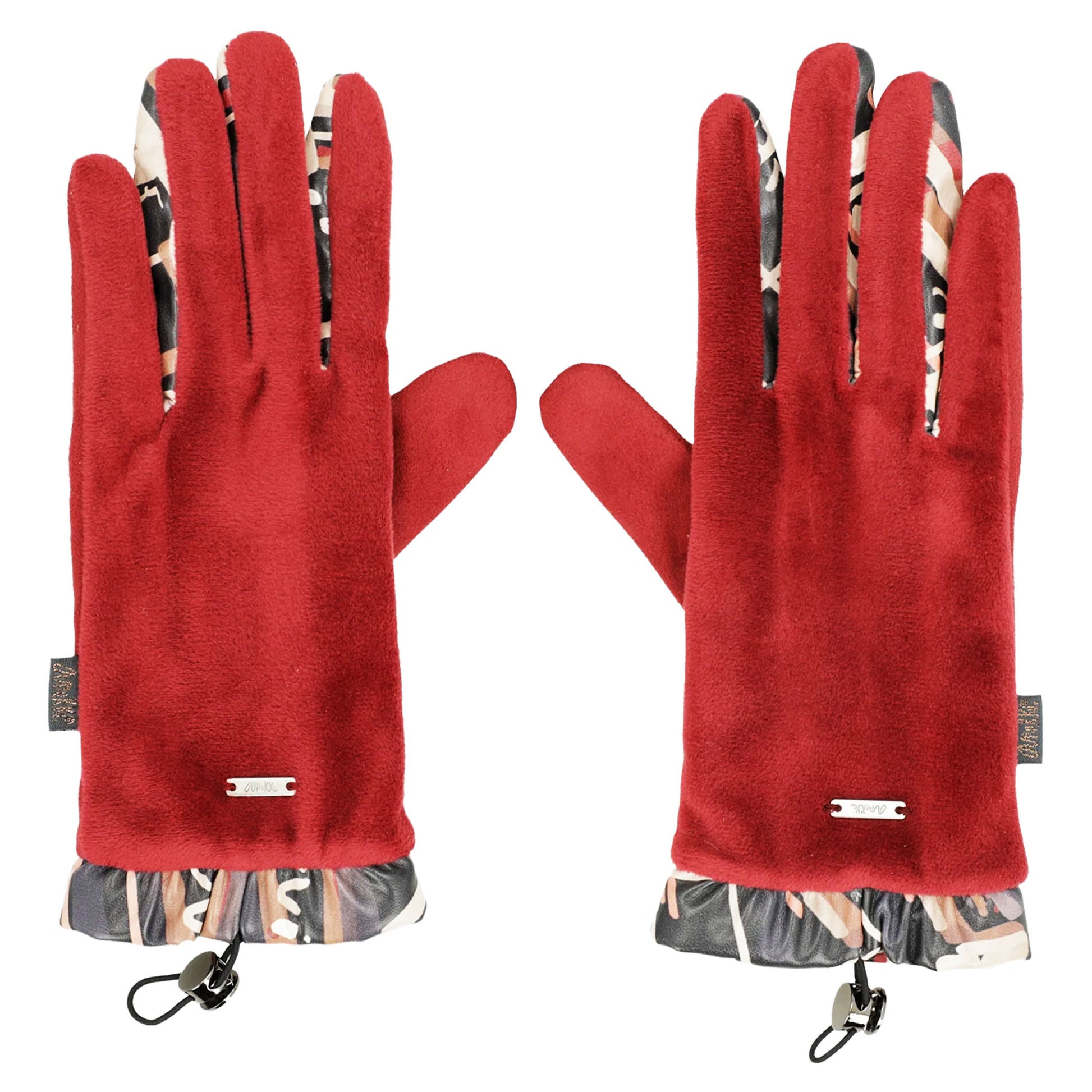 ANEKKE - Guanti velluto bordò-ANEKKE-VIALESCARPE