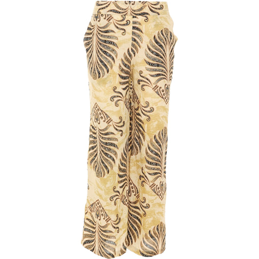 BABA DESIGN Pantaloni  GOLD ZEPHIR Ecru e Nero