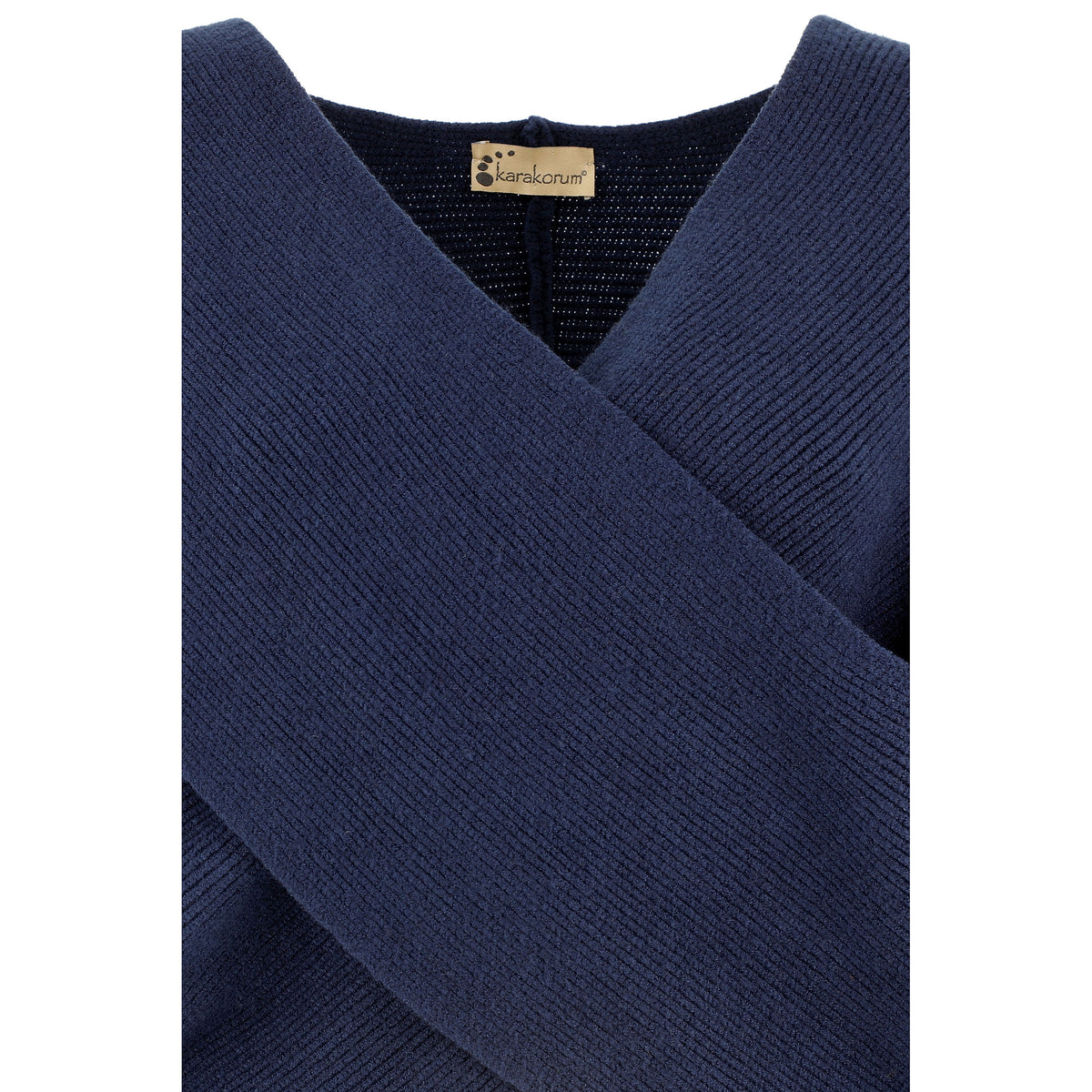 KARAKORUM Maglia Gabriella blu incrociata