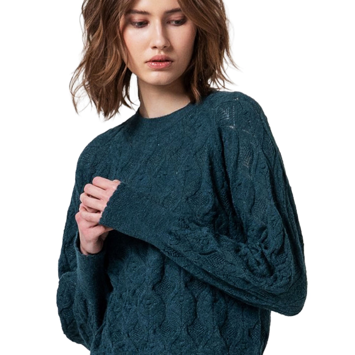 SURKANA - Maglia con motivo a trecce-SURKANA-VIALESCARPE