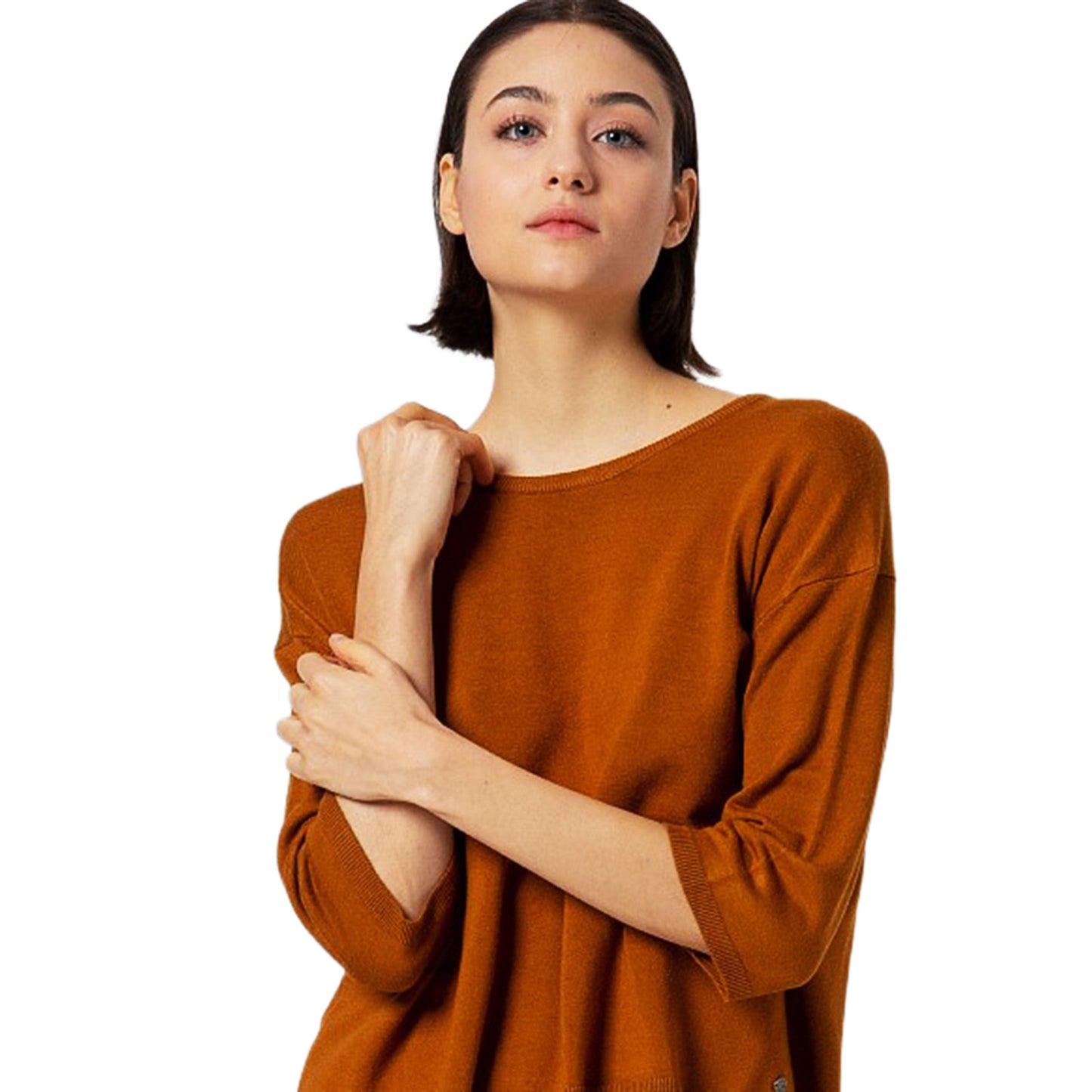 SURKANA - Maglia cropped a maniche 3/4-SURKANA-VIALESCARPE