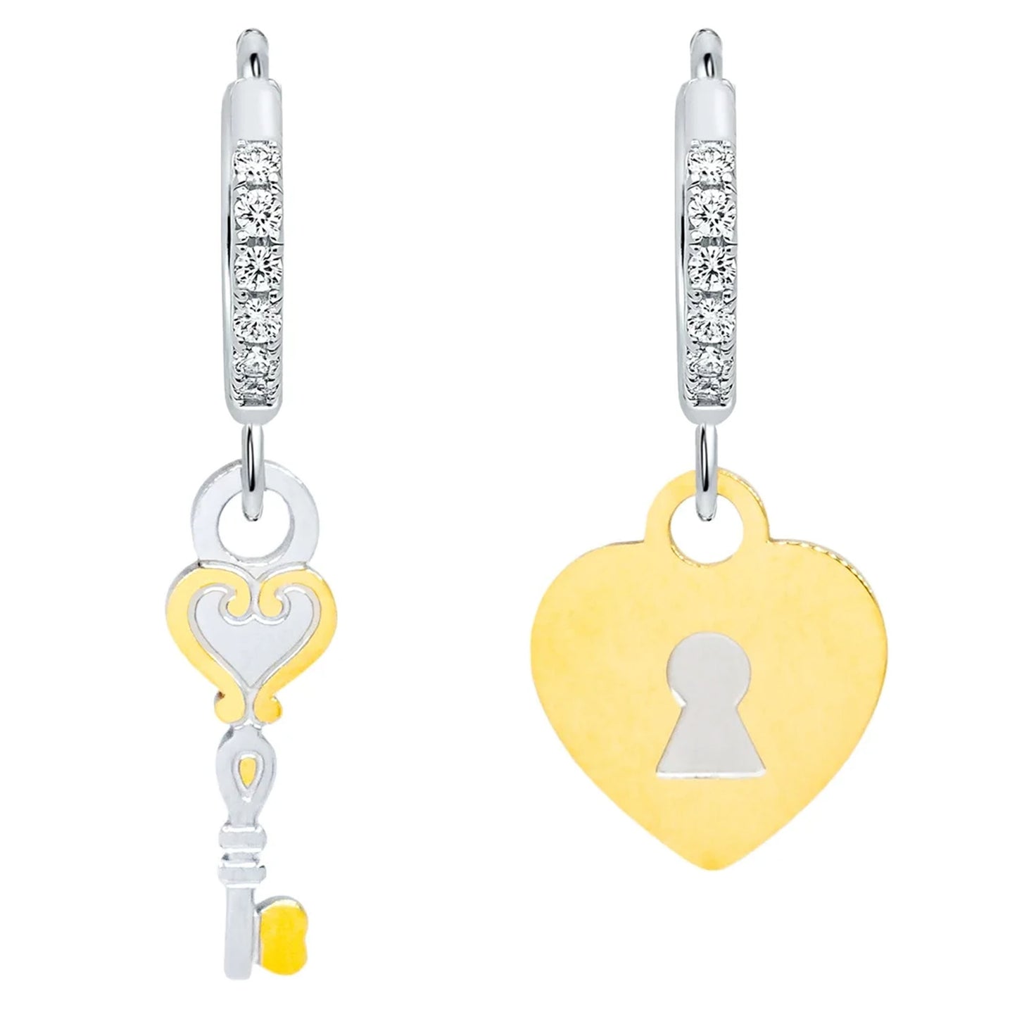 MAD TEA - Orecchini anelle Chiave di Alice in Wonderland-MAD TEA-VIALESCARPE