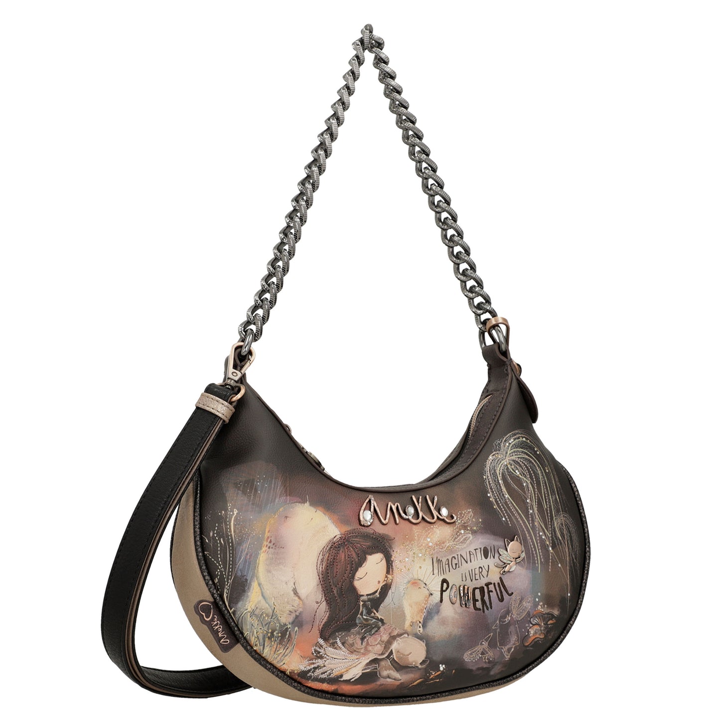 Borsa a tracolla Dreamverse con manico in metallo