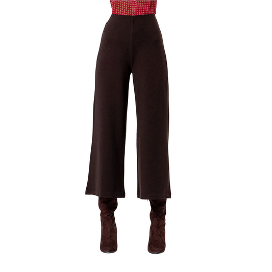SURKANA Pantalone Wide Leg Cioccolato-SURKANA-VIALESCARPE