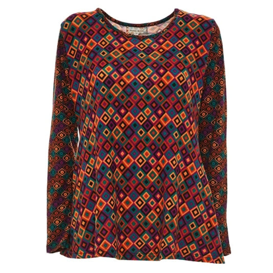 BABA Design Maglia Happy Baba HELSINKY SQUARE Bordò-Baba design-VIALESCARPE