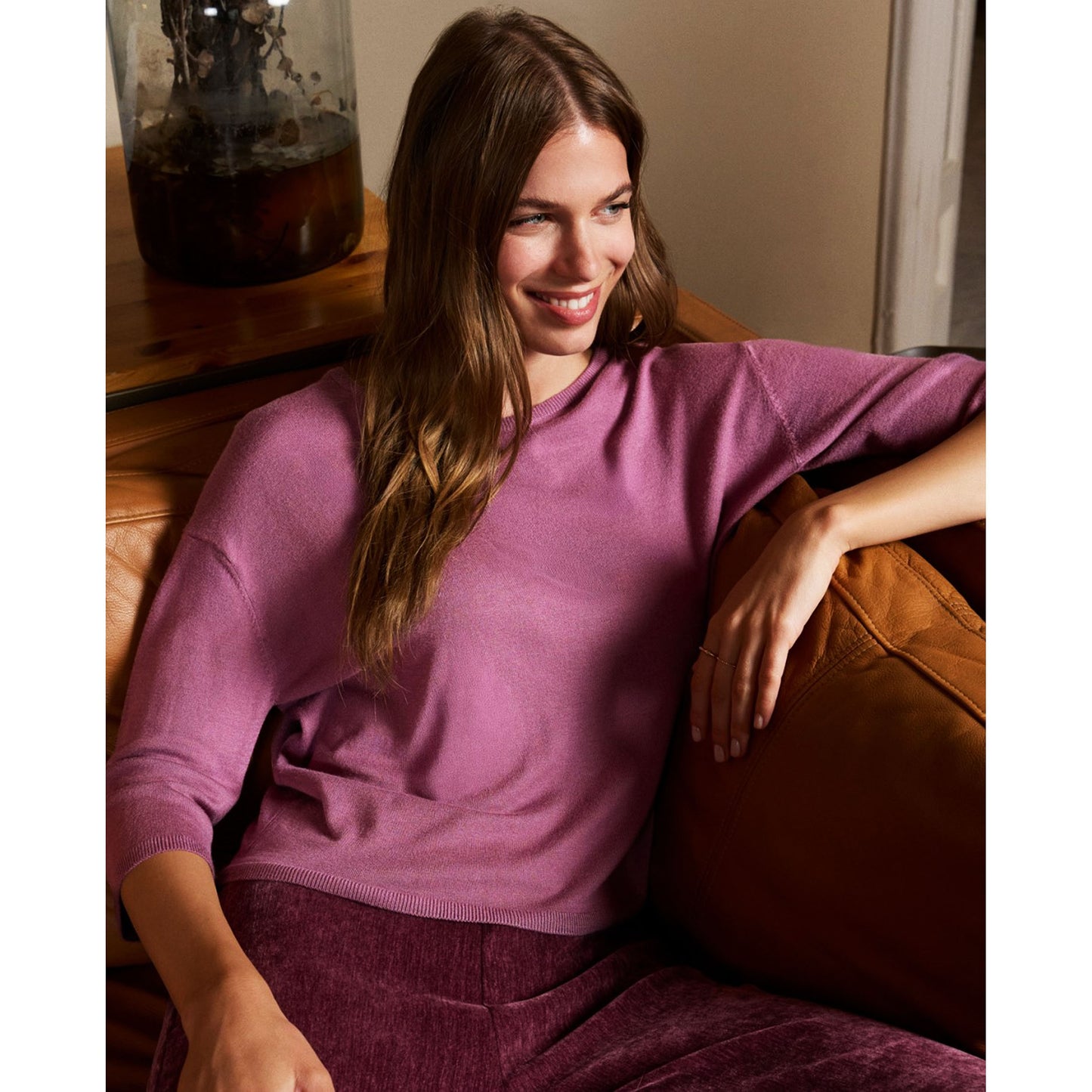 SURKANA - Maglia cropped a maniche 3/4-SURKANA-VIALESCARPE