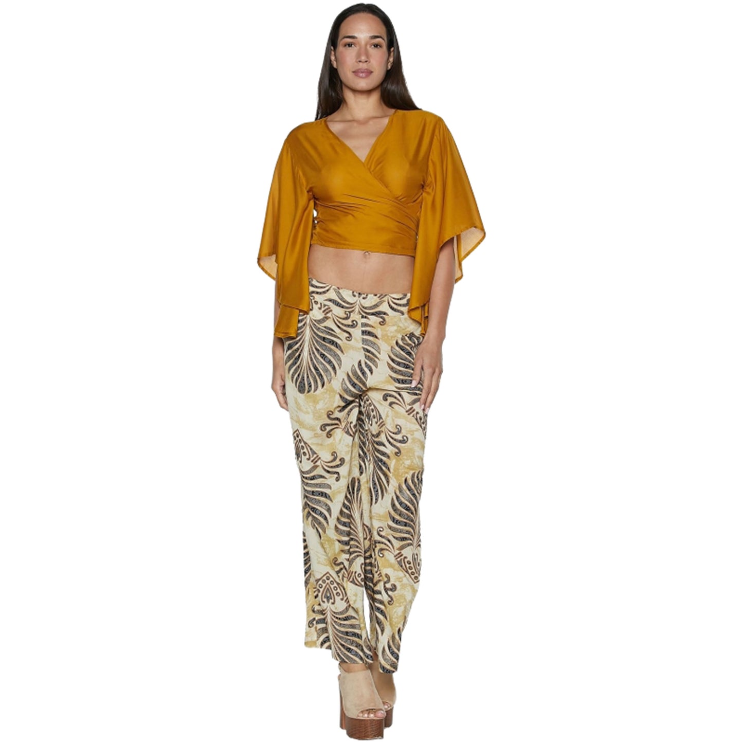 BABA DESIGN Pantaloni  GOLD ZEPHIR Ecru e Nero