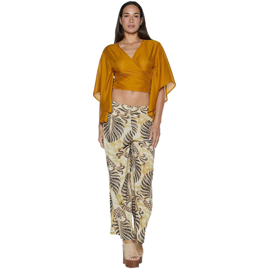 BABA DESIGN Pantaloni  GOLD ZEPHIR Ecru e Nero