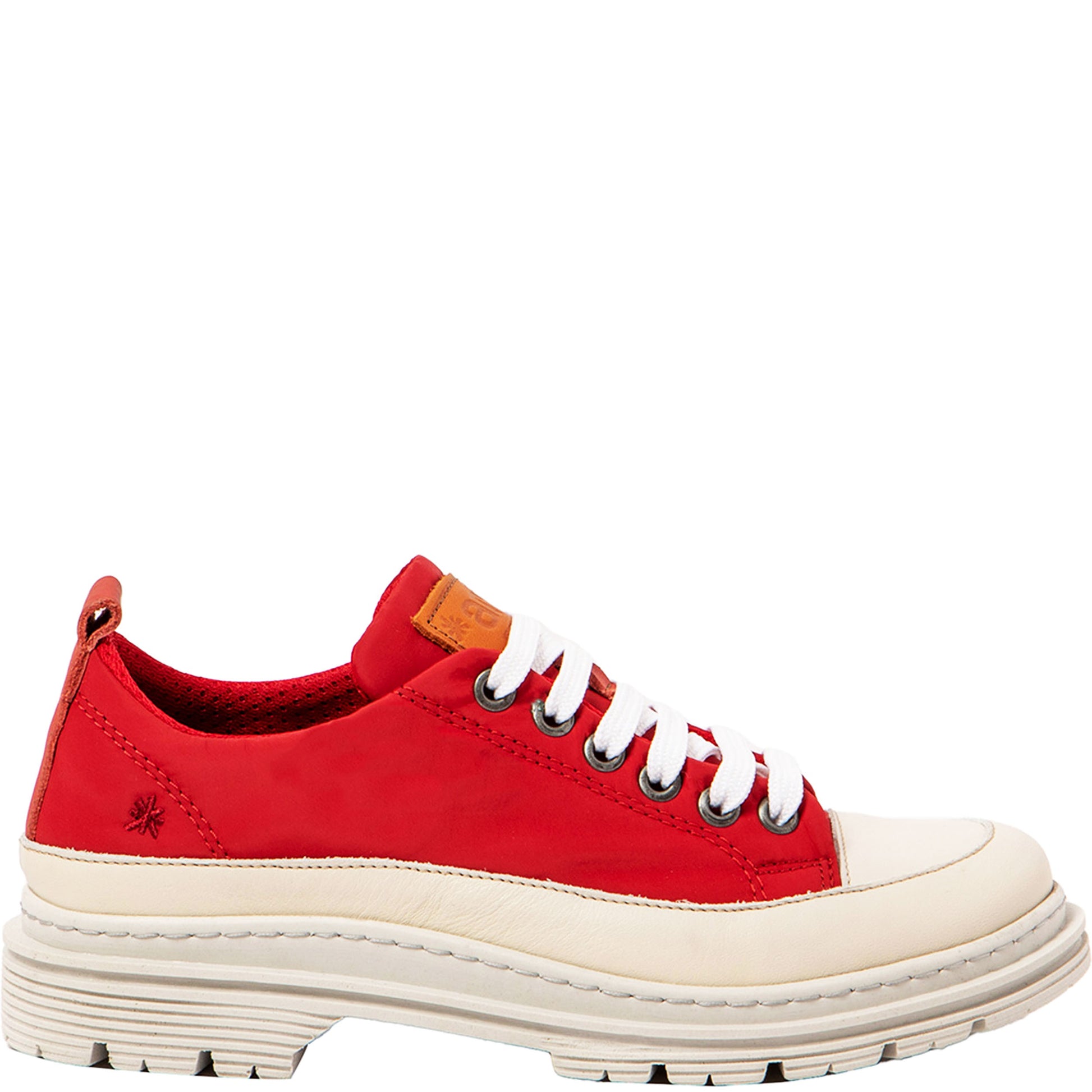 ART Sneakers BIRMINGHAM Nylon Rosso Pelle Ghiaccio-ART®-VIALESCARPE