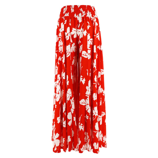 KARAKORUM Pantaloni RUBY Rosso e Bianco-KARAKORUM-VIALESCARPE
